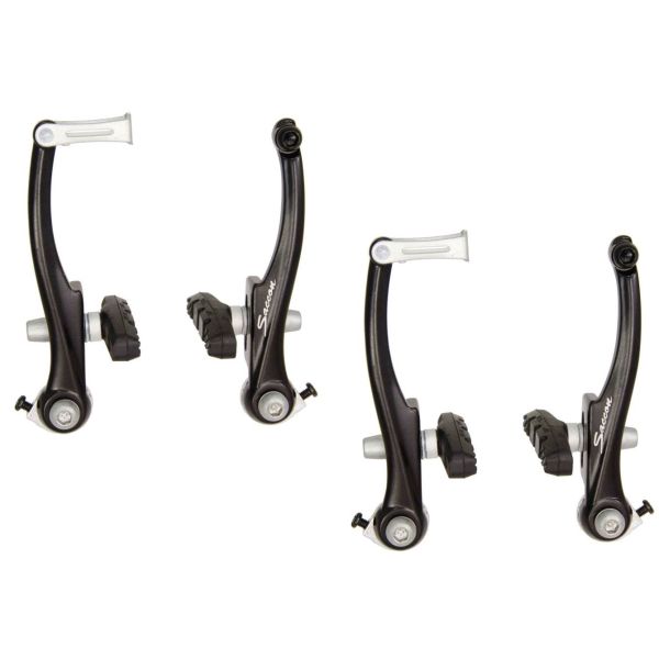 Saccon v-brake set voor en achter aluminium - zwart