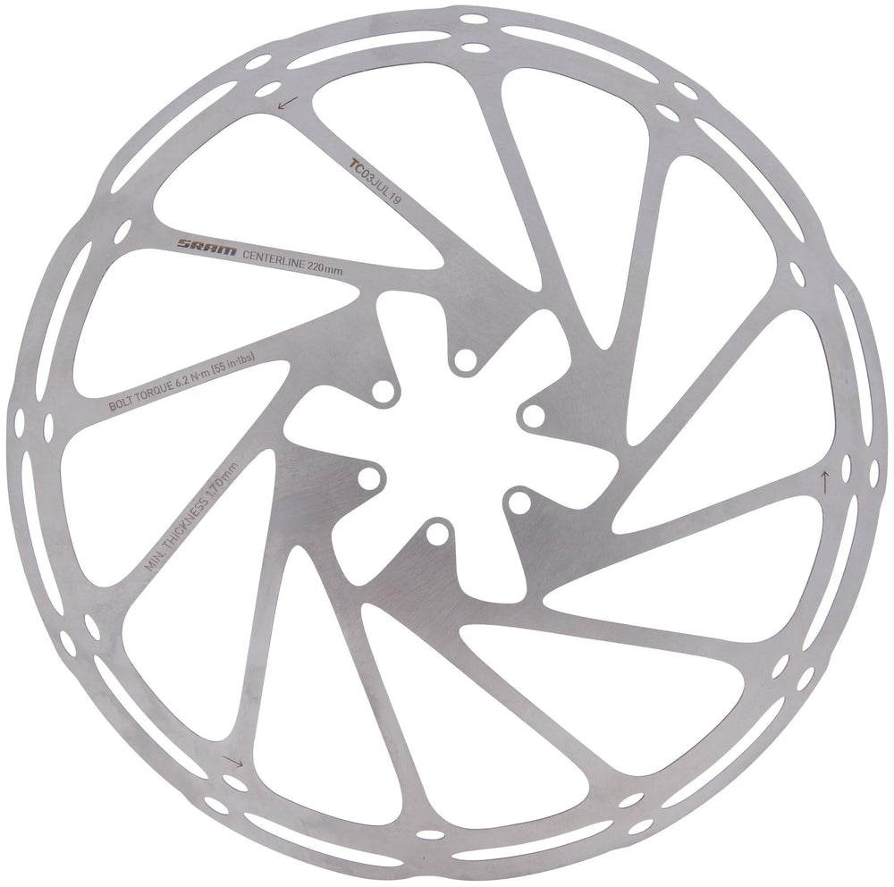 Sram remschijf centerline centerline brake rotors 220 mm rounded
