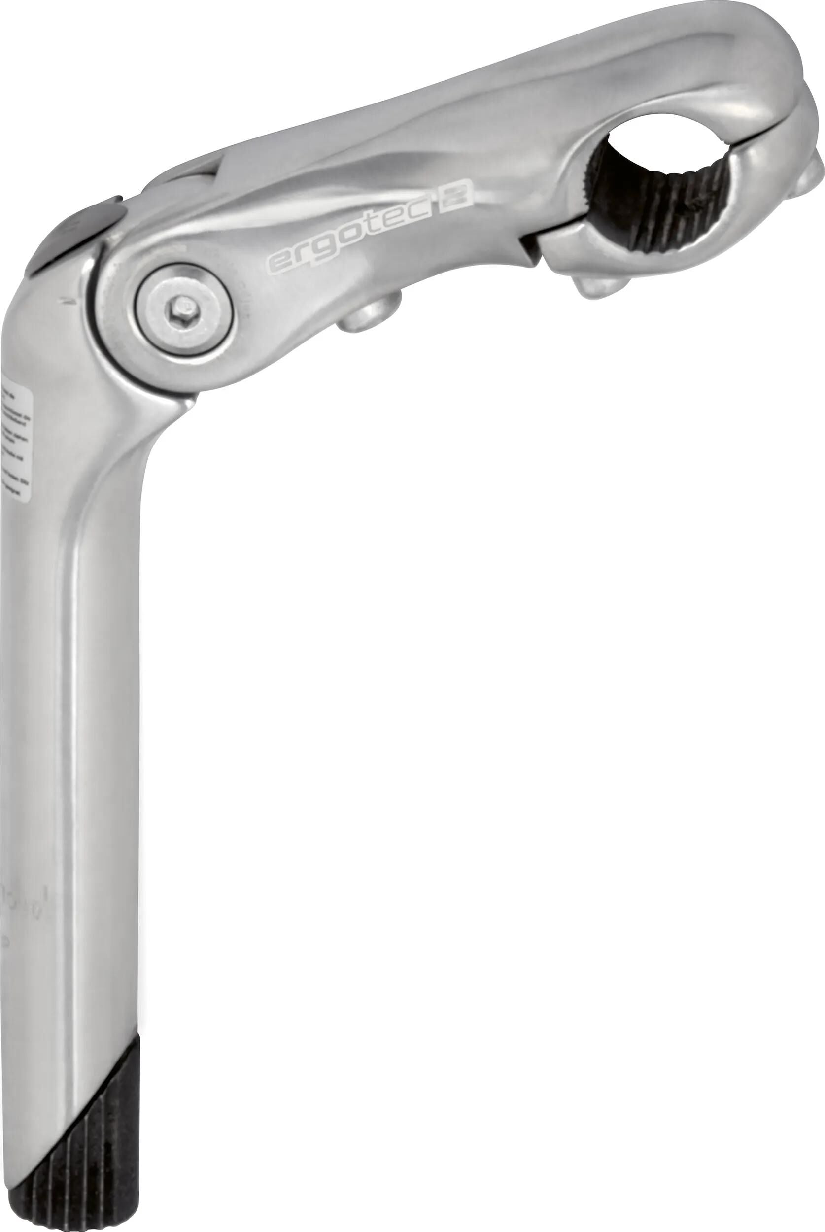 Ergotec vorbau kobra vario stem cobra 25,4mm 90 180mm silver alu
