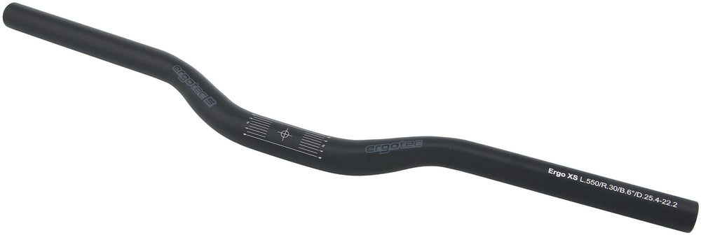 Ergotec stuur atb s 25,4 570mm 8� mat zwart