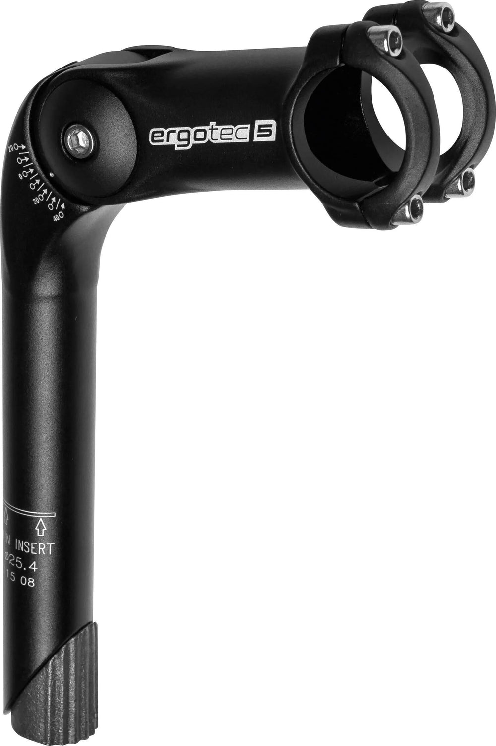 Potence Ergotec Octopus XL réglable ø31,8 180x100 25,4 mm - noir