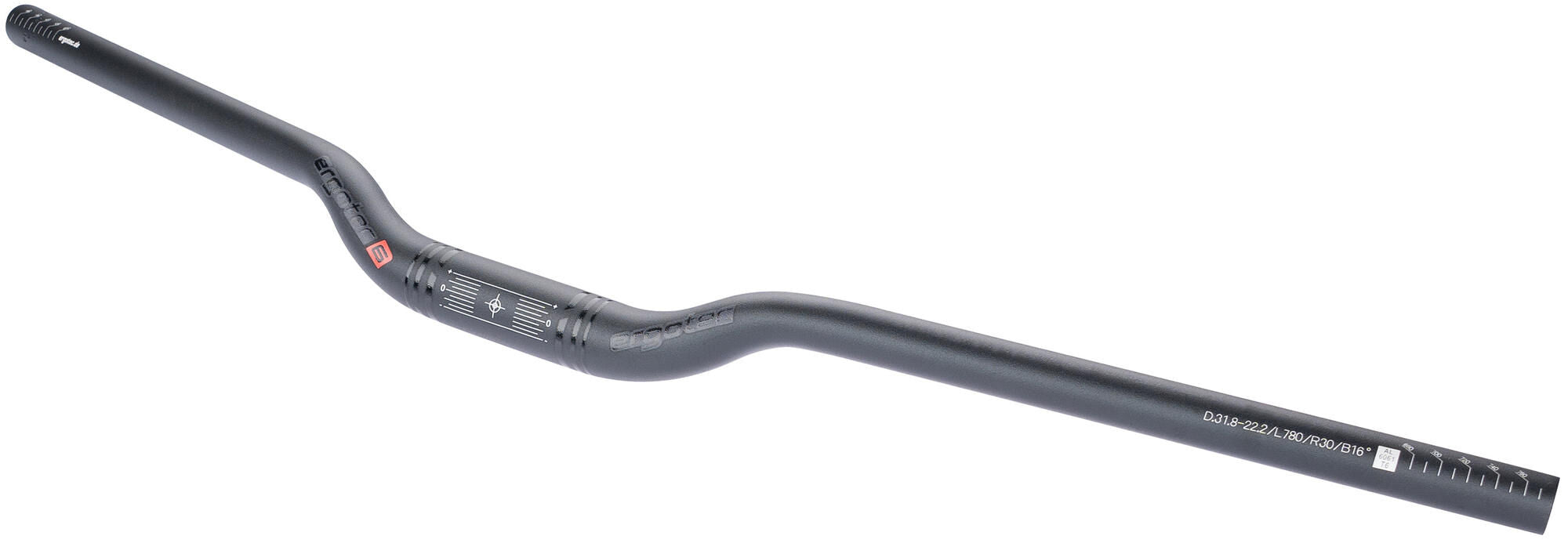 Ergotec Stuur Bar 30 Comfort ø31.8mm 30mm opkomst zwart gezandstraald