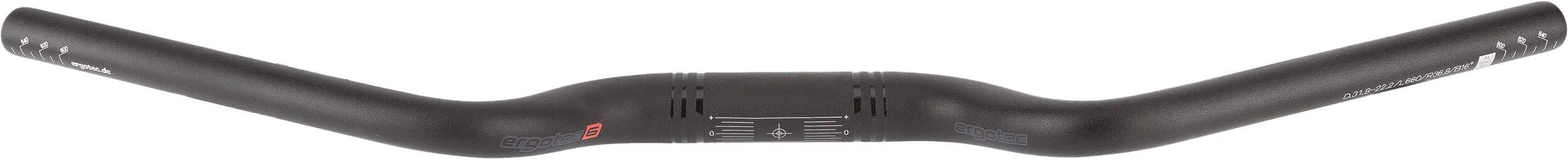 Ergotec Stuurbocht M-Bar L 31,8mm 700 200mm 18g mat zwart