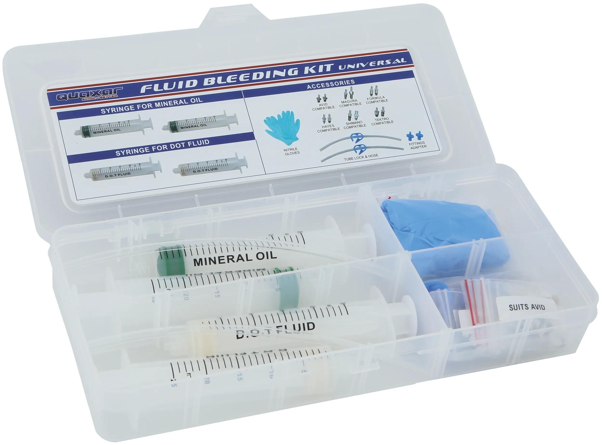 Quaxar entlüftungs-kit bleeding set universal