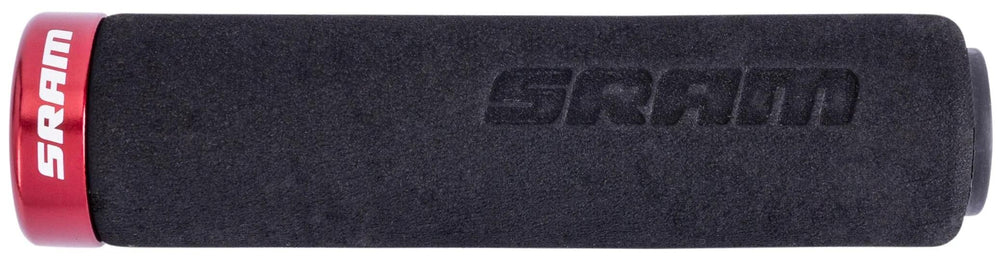 Sram handvat grip black red with red clamps