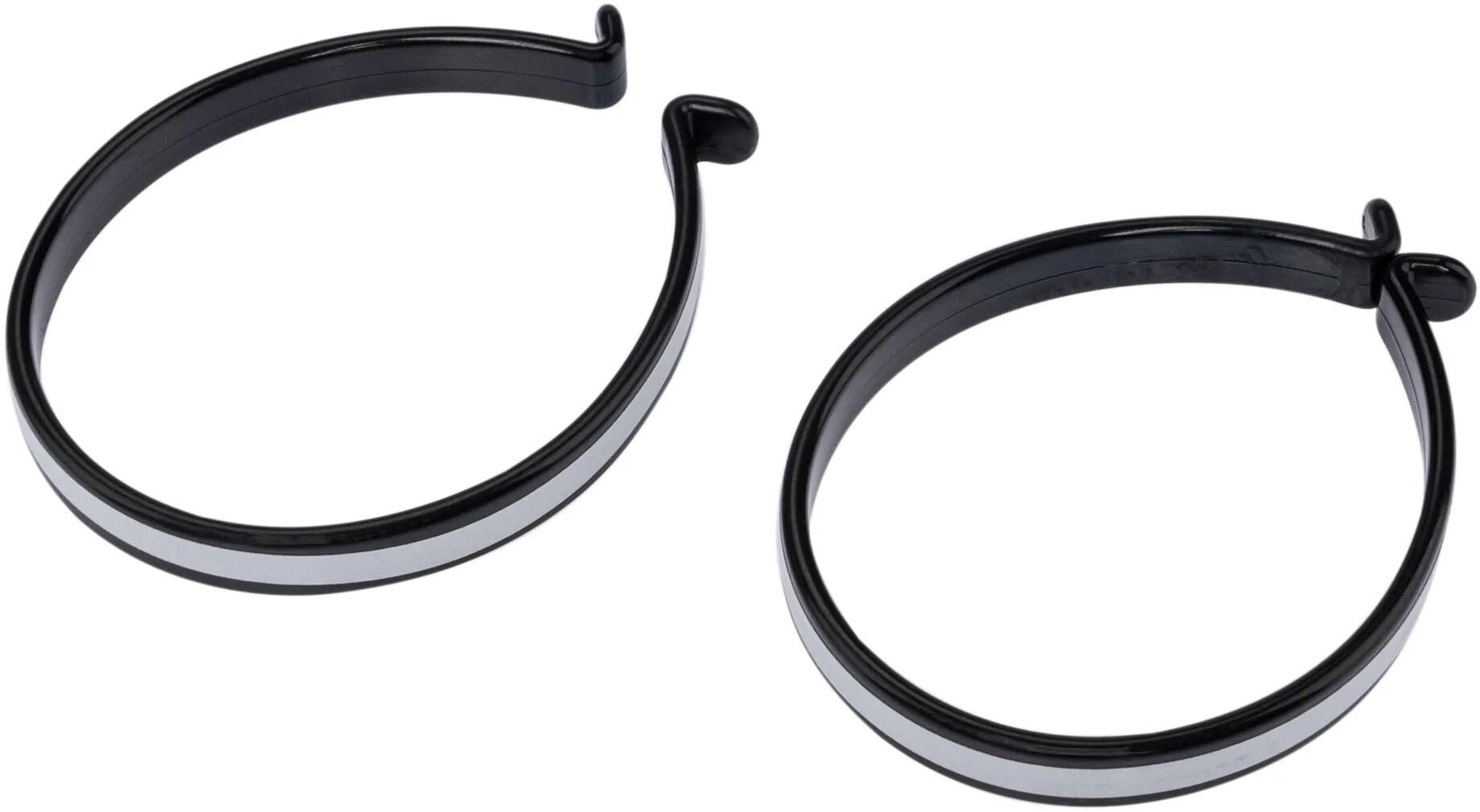 Contec hosenspange tweezers ct trouser clip pair w. reflective stripes, black