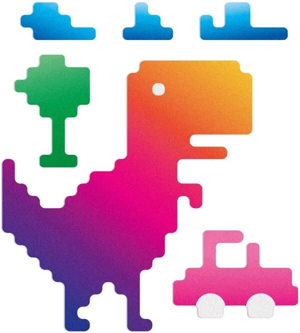 Reflective berlin reflexaufkleber decals refl.strip refl.berlin decals t-rex rainbow