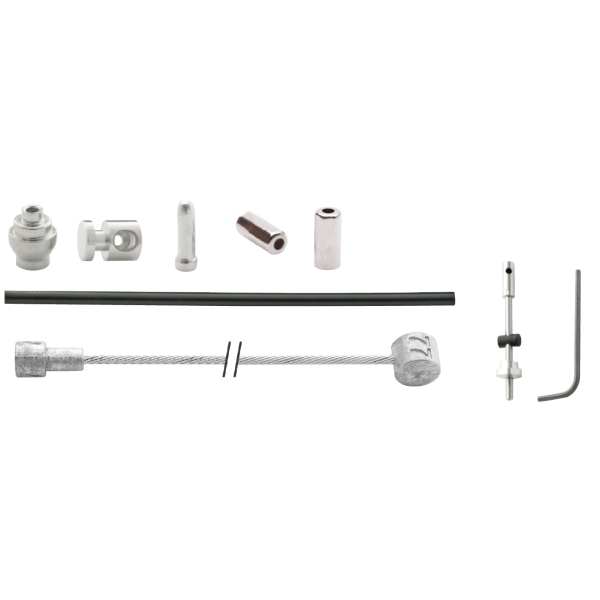 Kabelset Elvedes Trommelrem 1.70M 2.35M Rvs Zwart