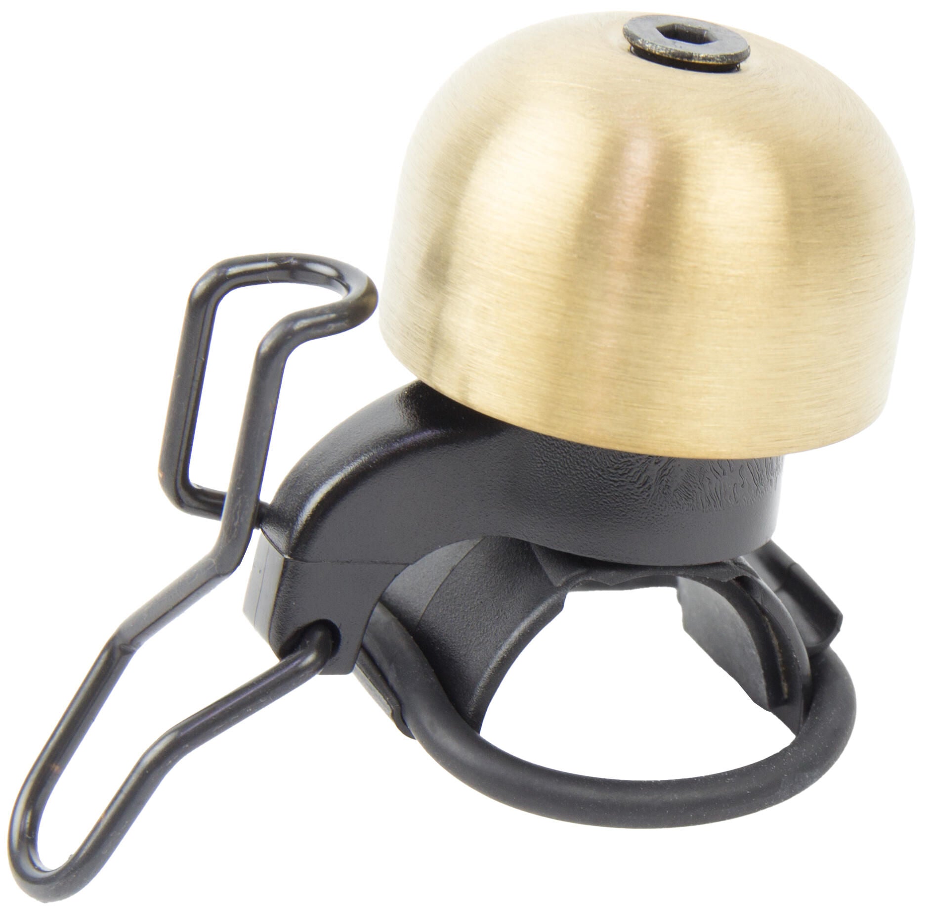 Qibbel widek paperclip bel xxl nieuwzilver pvd goud geheel zwart op kaart