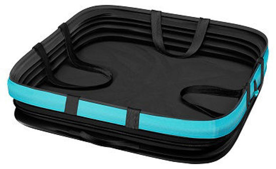 Gardena tuinafvalzak pop-up rechthoekig, maat m (zwart turquoise, tot 130 liter)