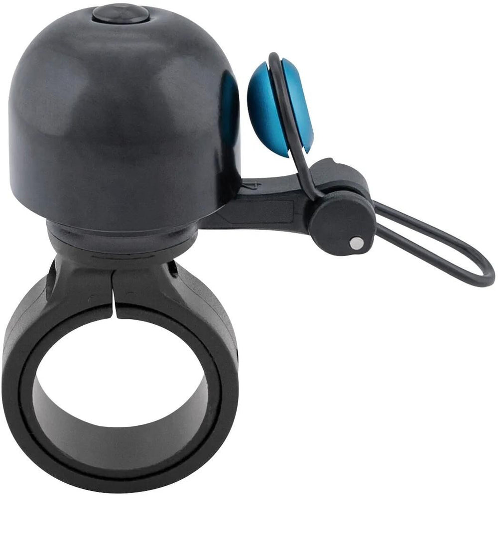 Contec fietsbel diamond bing ct mini bell diamond bing, black blue, 22.2 mm