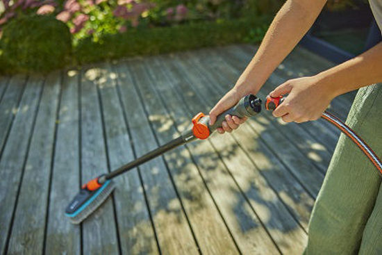 GARDENA Cleansystem staal met zachte borstel voor grotere,