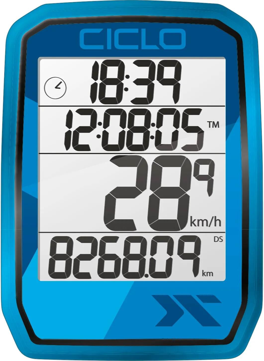 Ciclosport fahrradcomputer protos 105 bike computer protos 105 blue