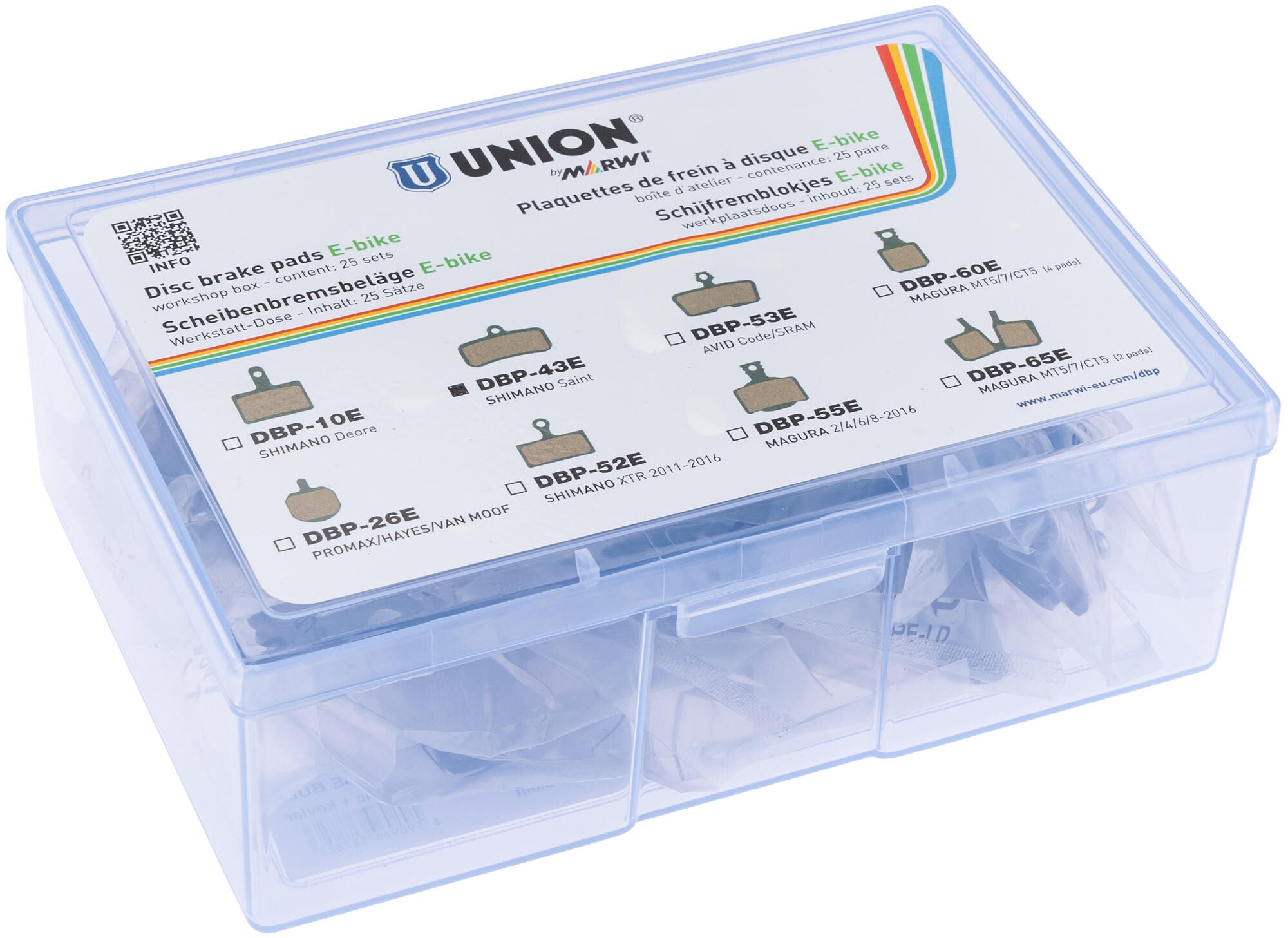 Union schijfremblokset dbp-43e organisch kevlar (25pr)