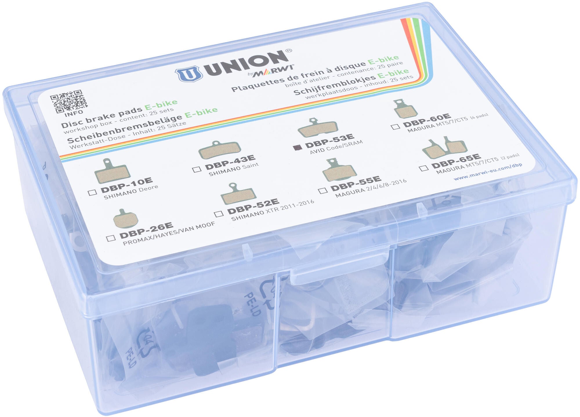 Marwi union schijfremblokset dbp-53e organisch kevlar (25pr)