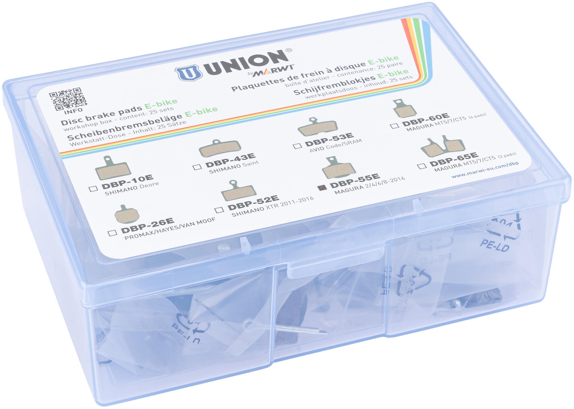 Union schijfremblokset dbp-55e organisch kevlar (25pr)