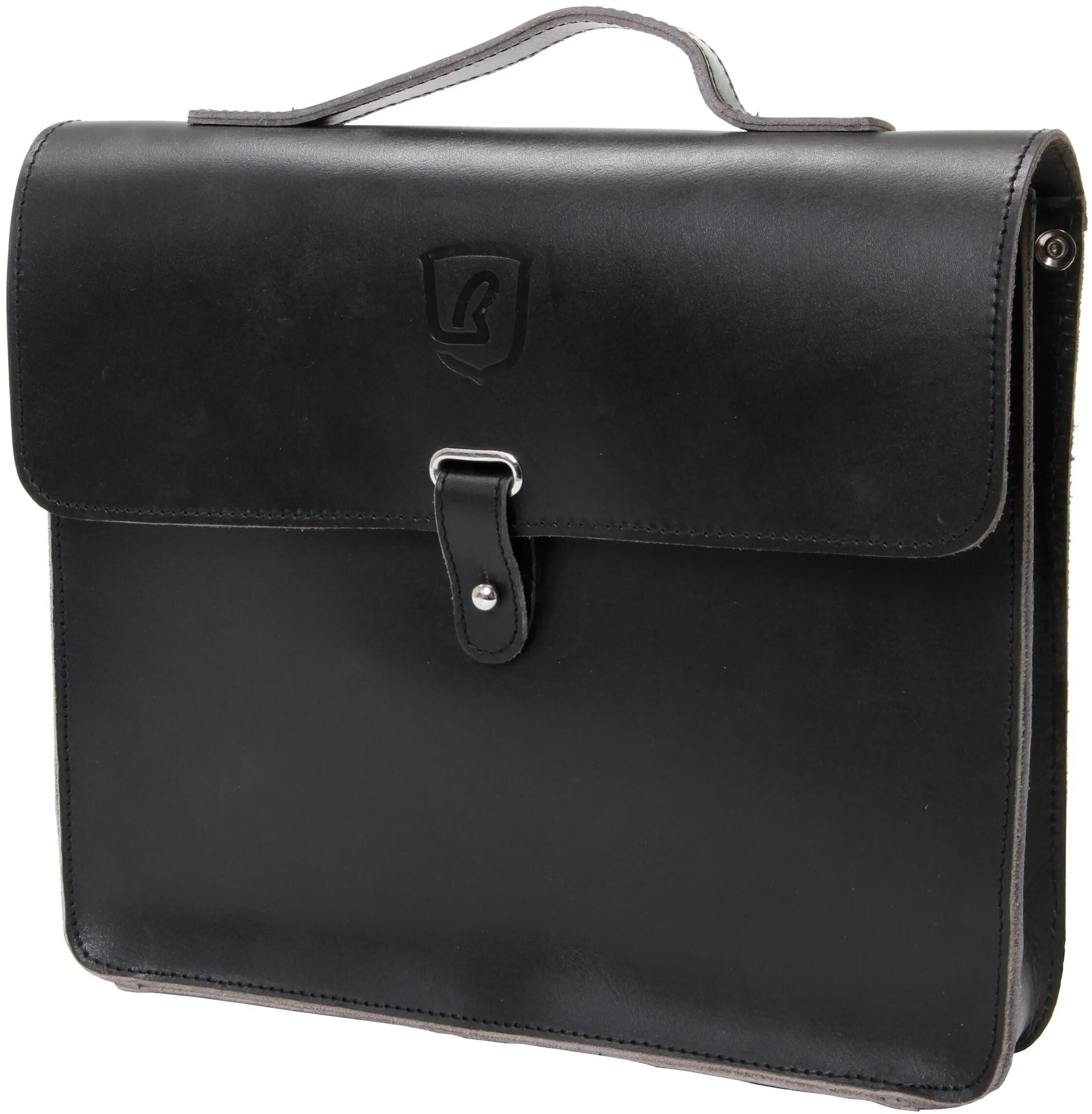Brave classic tasche frame bag leather black