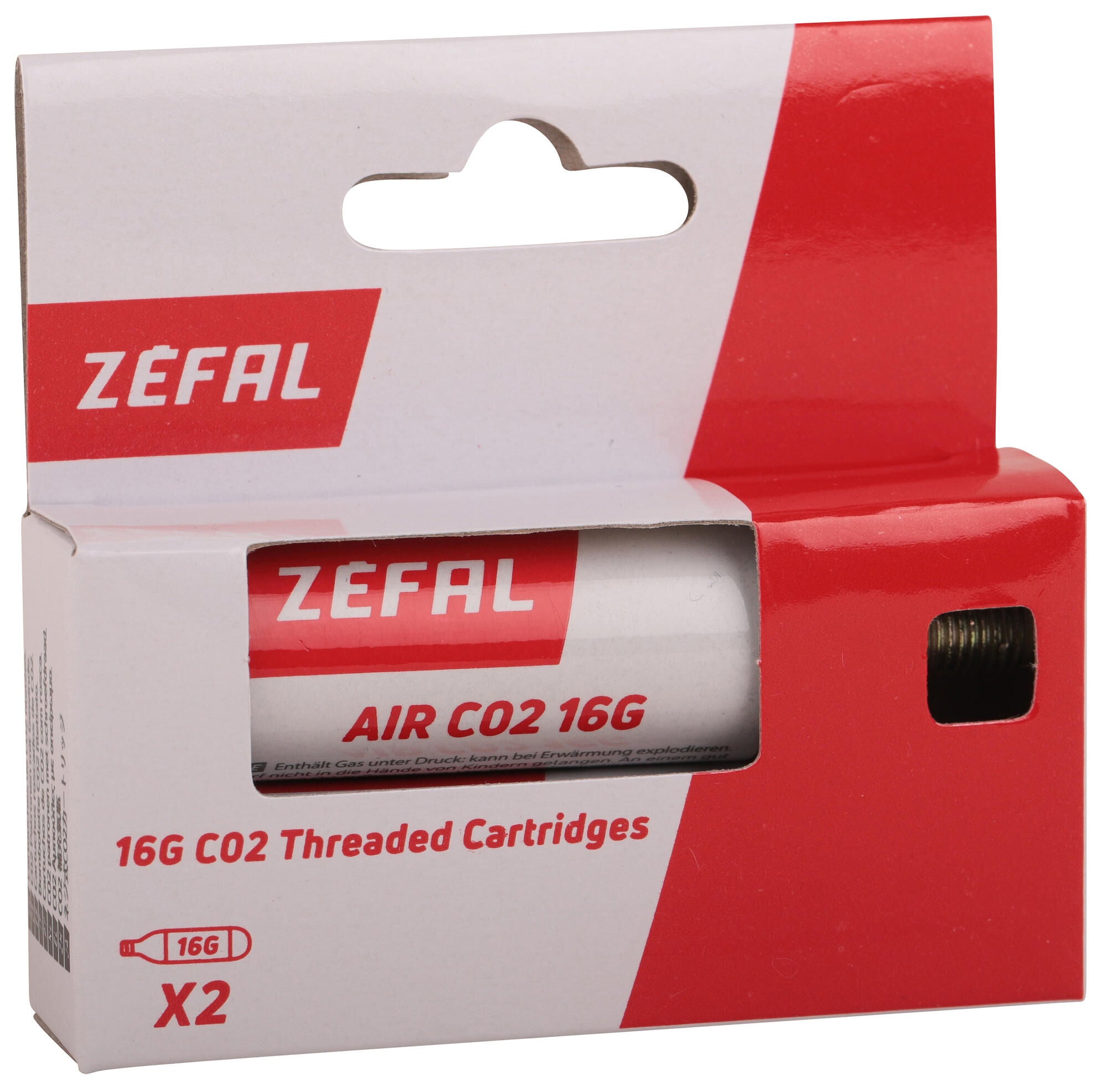 Zefal zéfal reserve patroon co2 cartridge zéfal push 16g w.thread