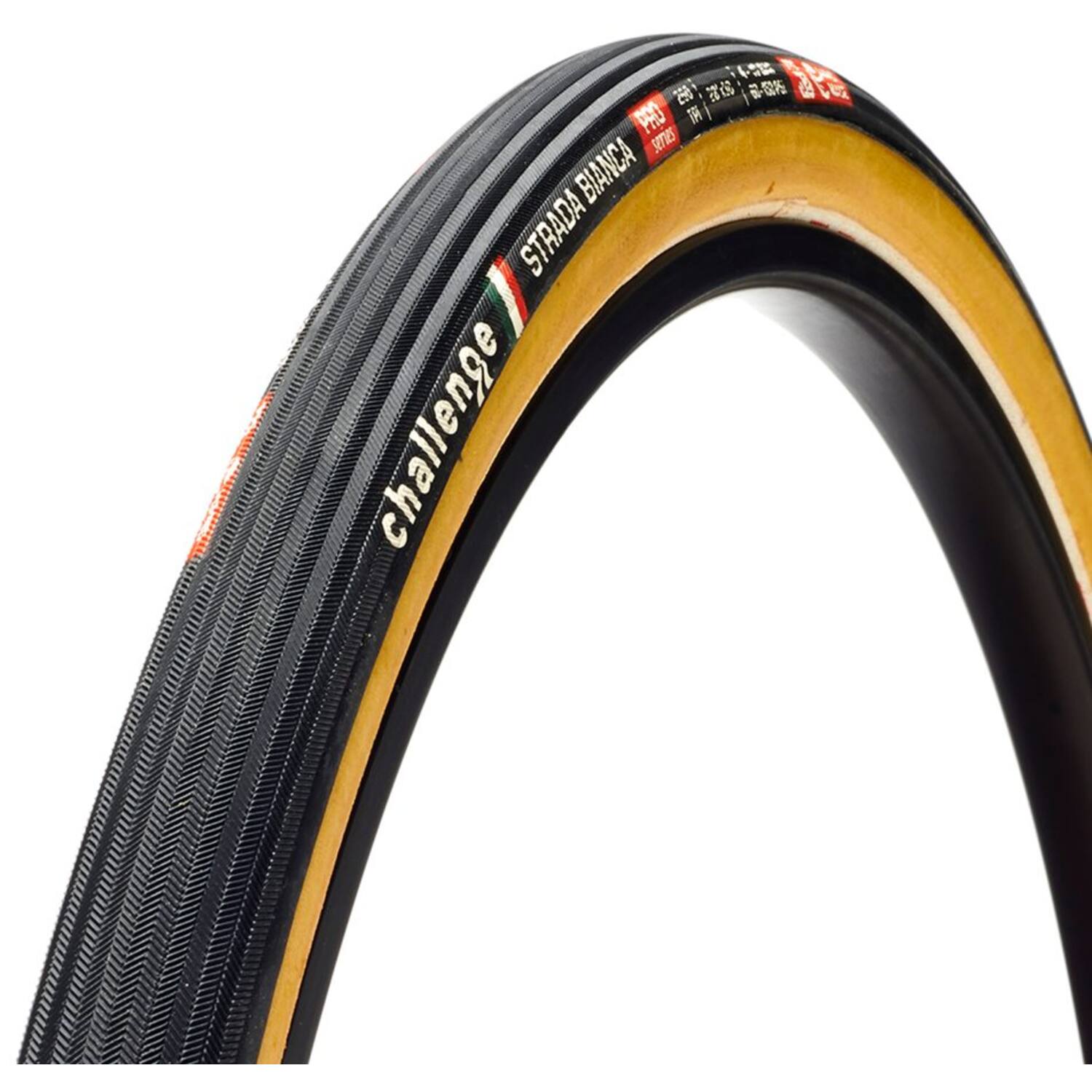 Challenge - strada bianca pro ot tlr 700x36c zwart bruin