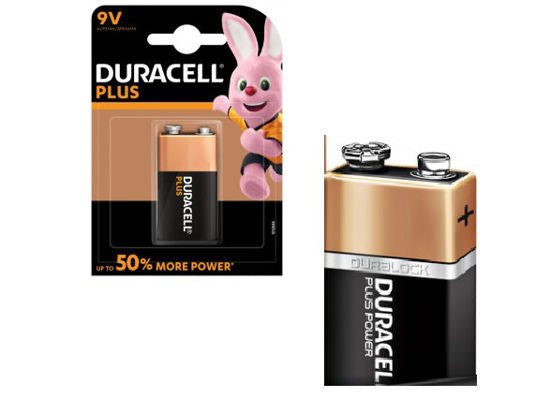 Duracell plus alkalisch 100% 9v 6lr61 per stuk