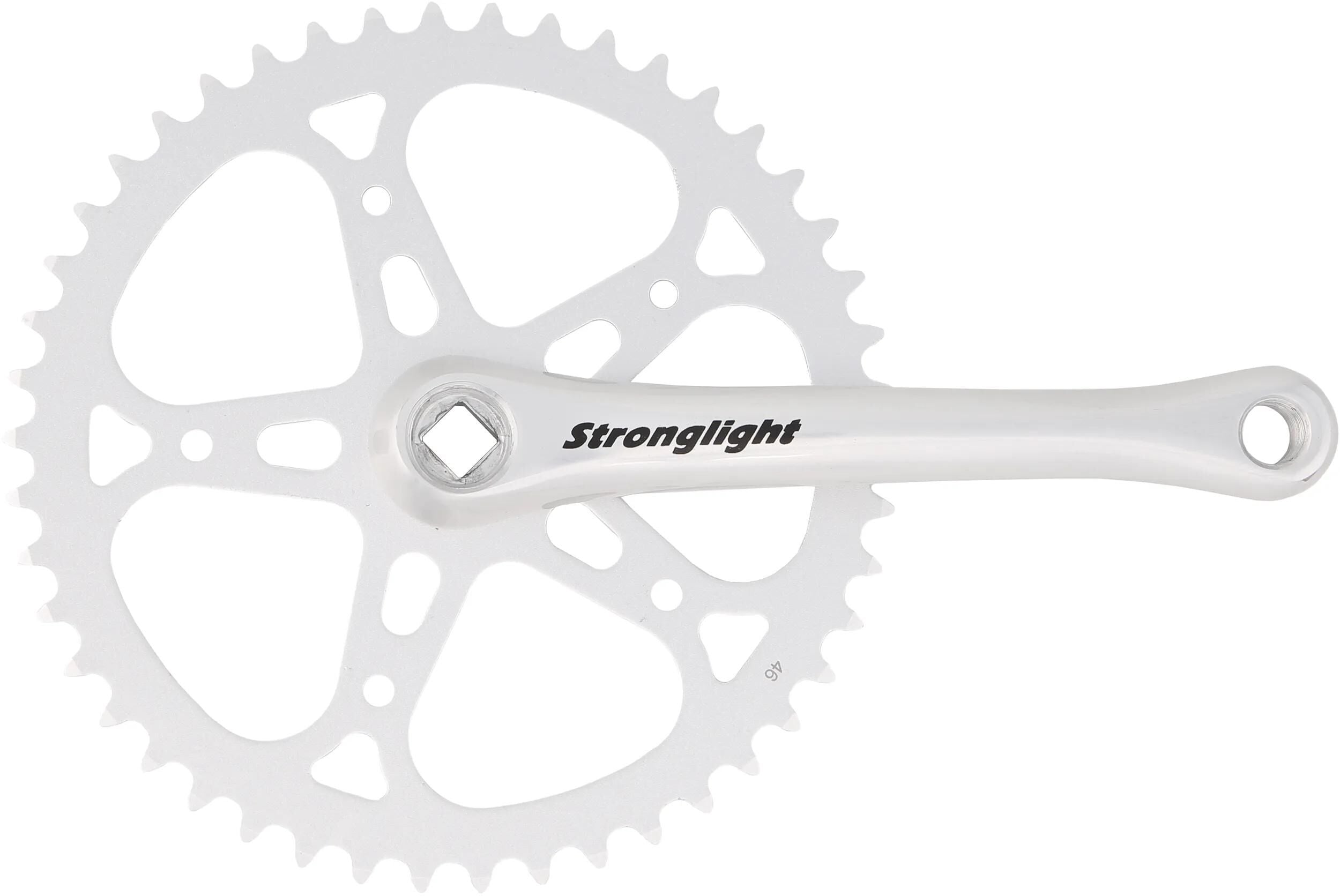 Stronglight kettenradgarnitur crankset 46t 1-speed 170mm sil.