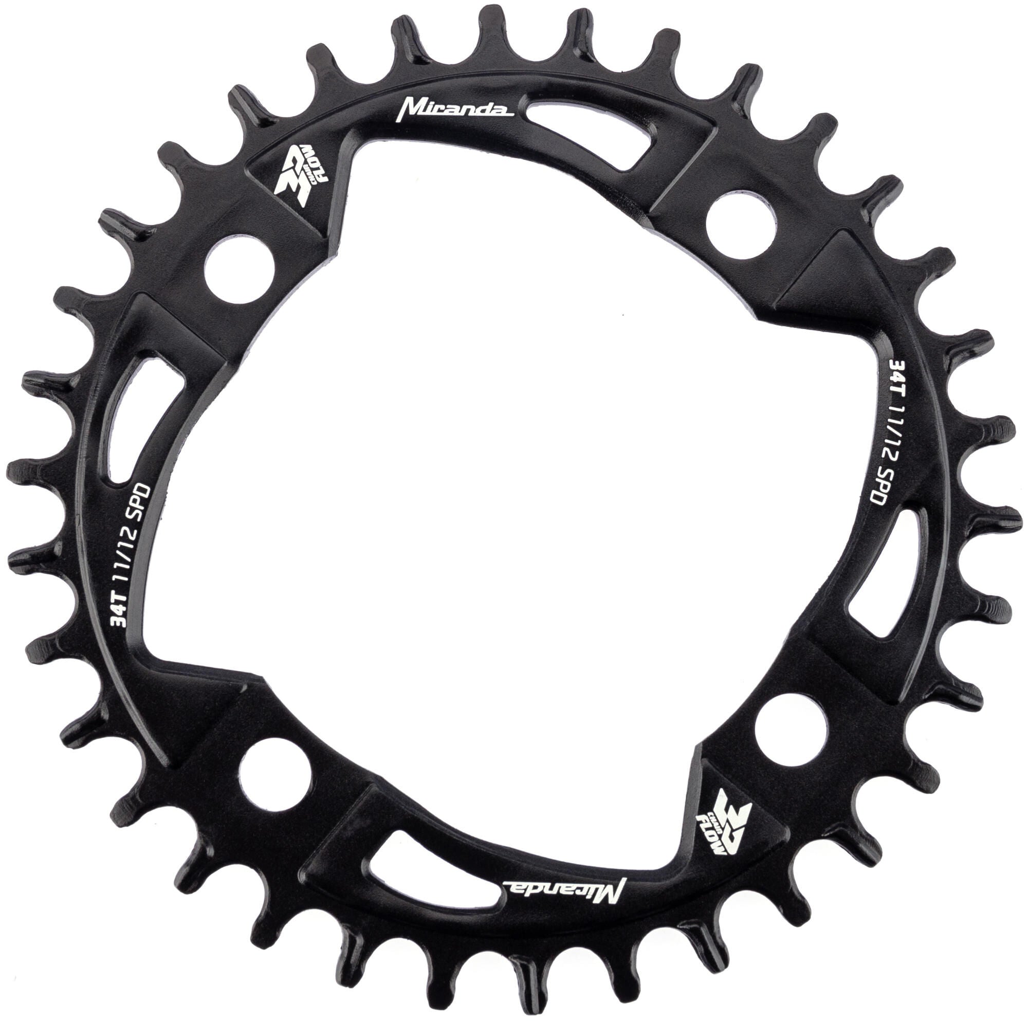 Miranda kettingblad mtb chainflow 3d chain ring mtb chainflow 3d 34t
