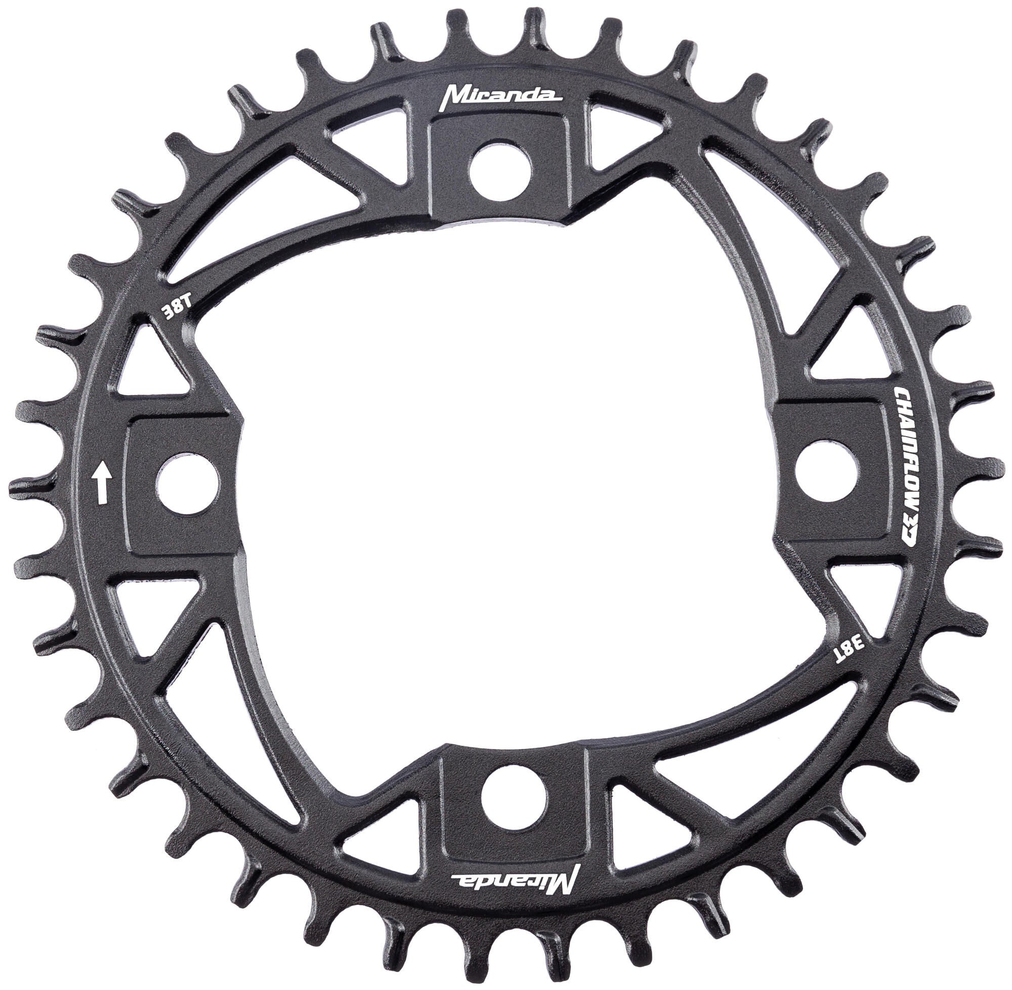 Miranda kettingblad mtb chainflow 3d chain ring mtb chainflow 3d 38t