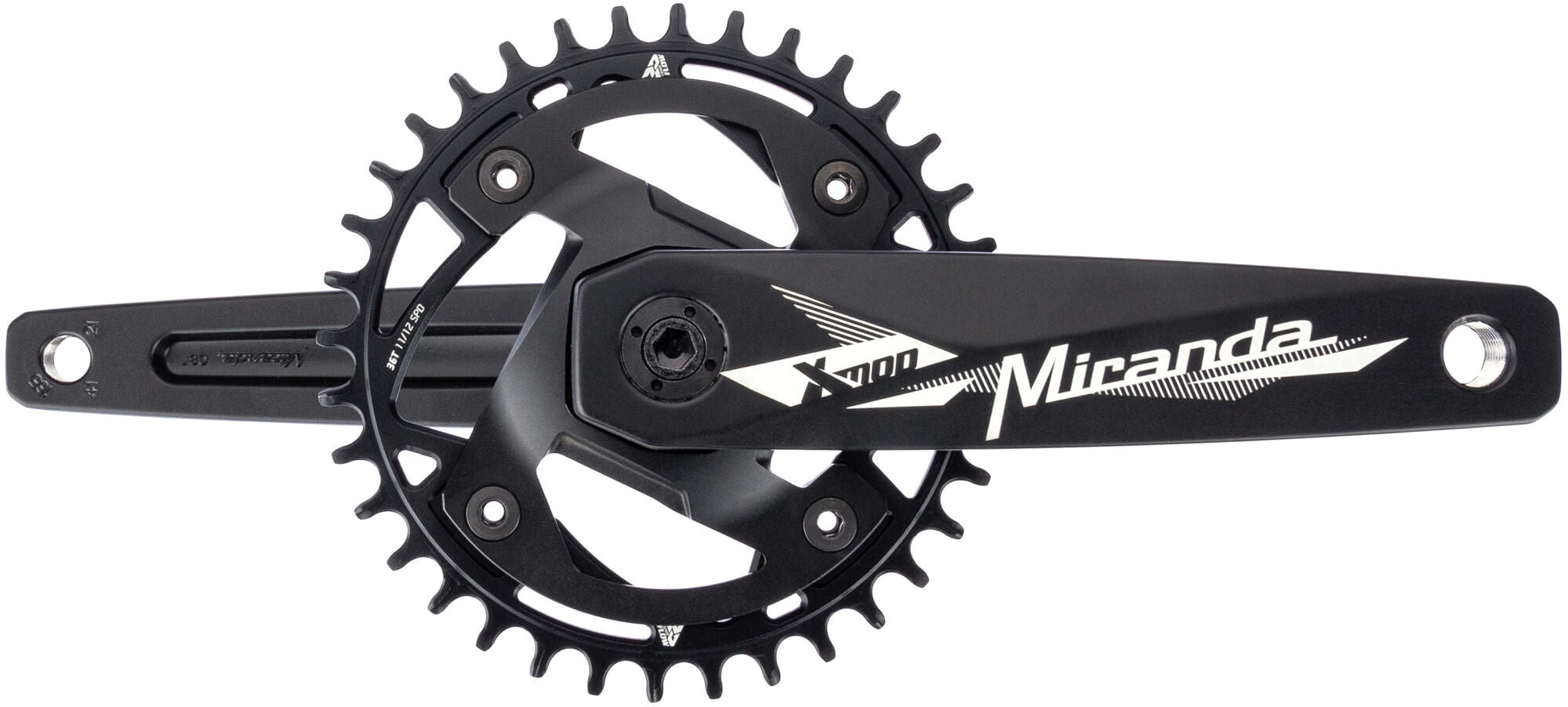 Miranda crankstel modular mrtb chainflow 3d crankset mod.mrtb chainflow 3d 36t