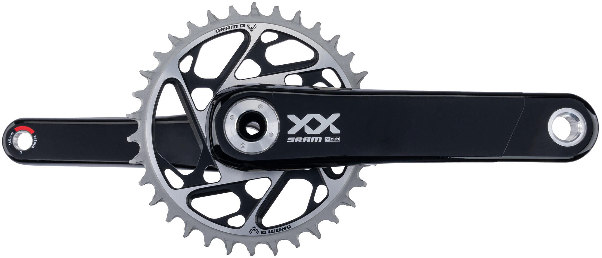 Sram crankstel xx sl eagle transmission crankset xx sl eagle tr. 165mm q168mm