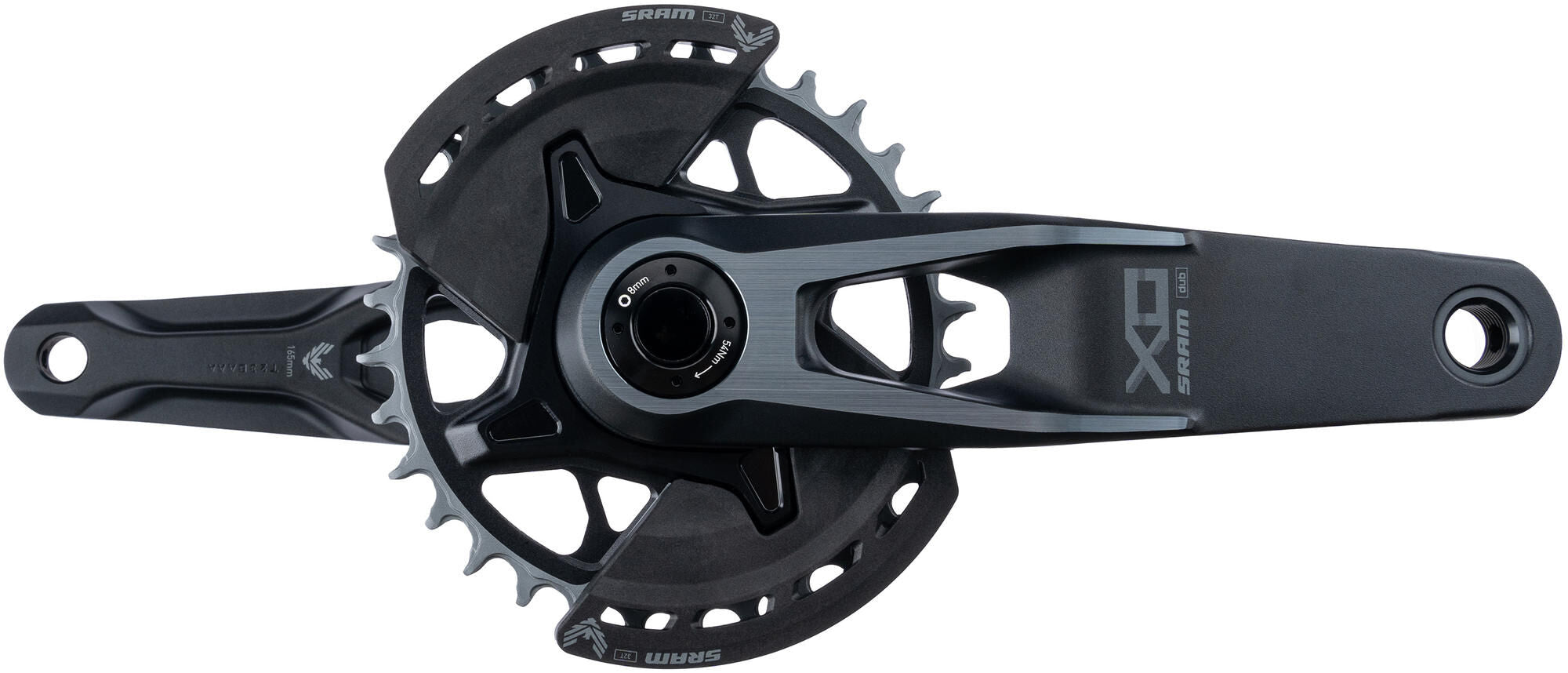 Sram crankstel x0 eagle axs transmission crankset pm x0 eagle axs tr. 165mm