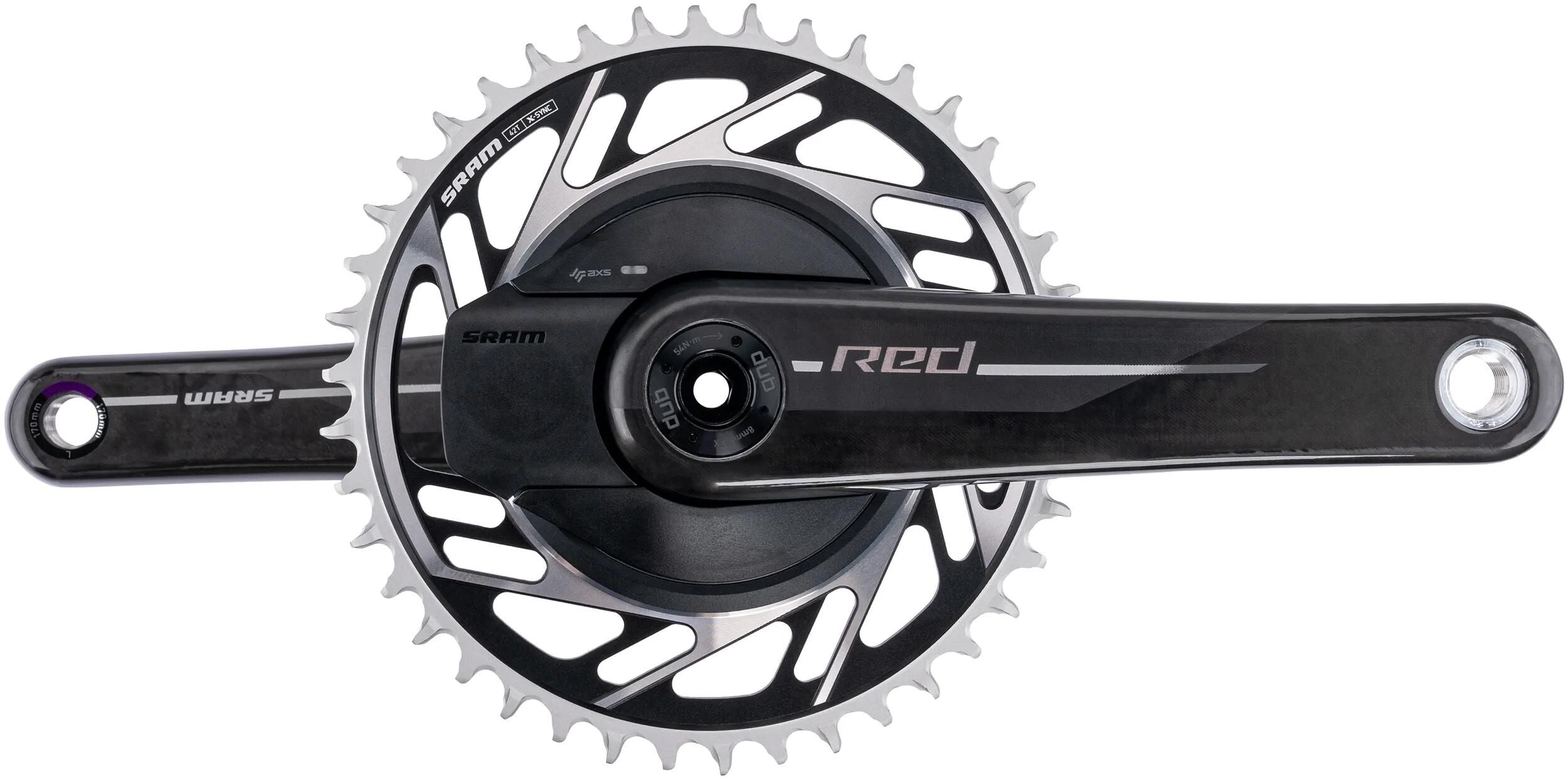 Sram kettenradgarnitur red 1 xplr axs e1 crankset pm red 1 xplr axs e1 42t 170mm
