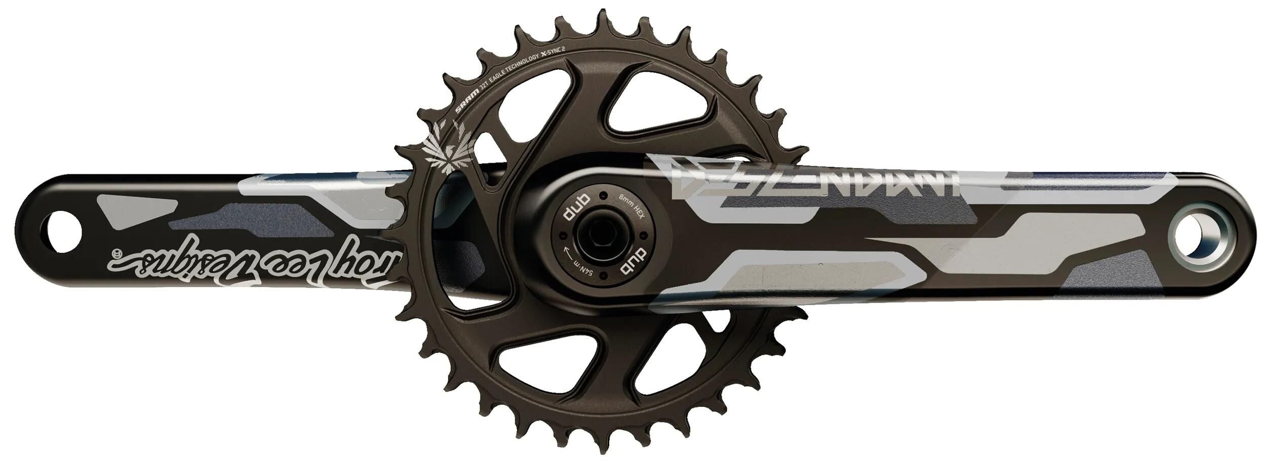 Truvativ kettenradgarnitur descendant troy lee design eagle crankset truv.desc.troy lee des.eagle 165mm bl.