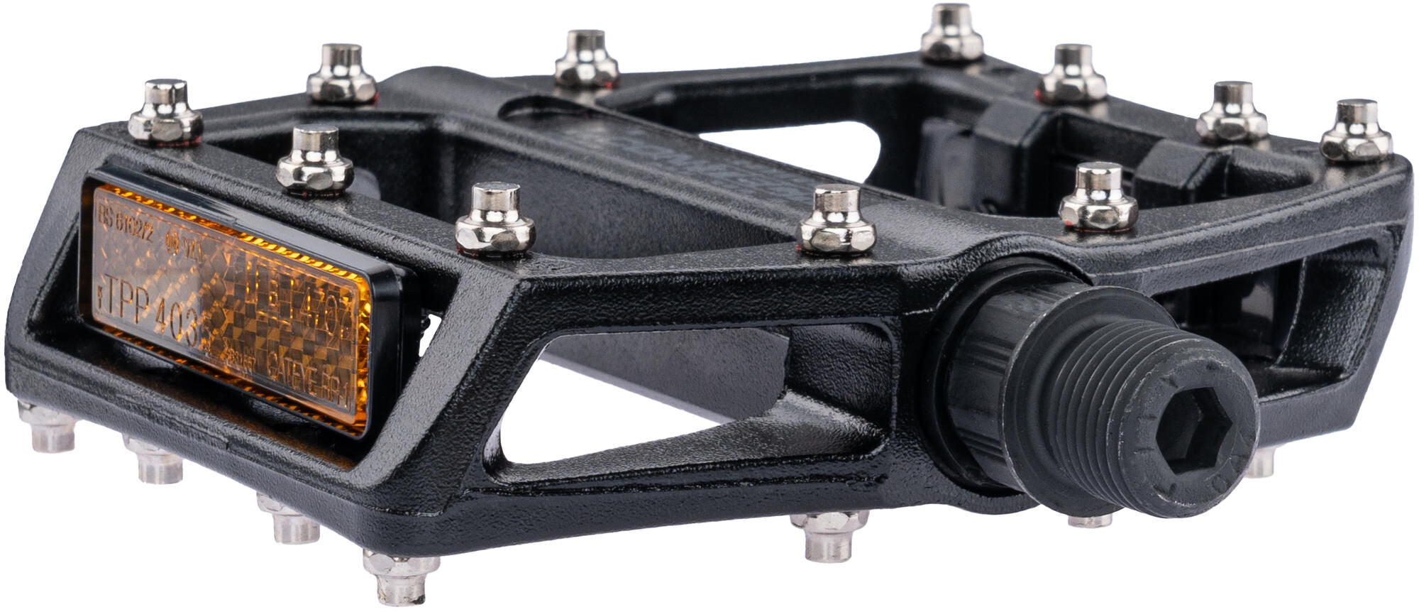 Contec platformpedaal 2black ct pedals 2black mtb w. exchangeable pins