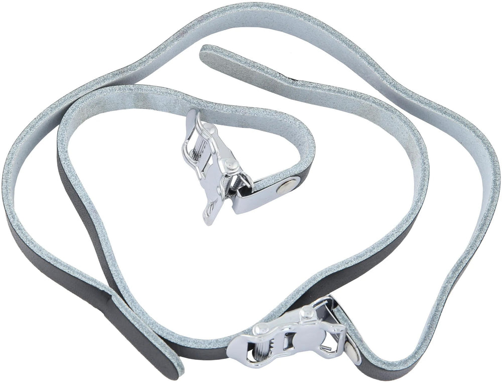 Contec toeclip-riemen leather strap ct pedalstrap leather leather black 2pcs