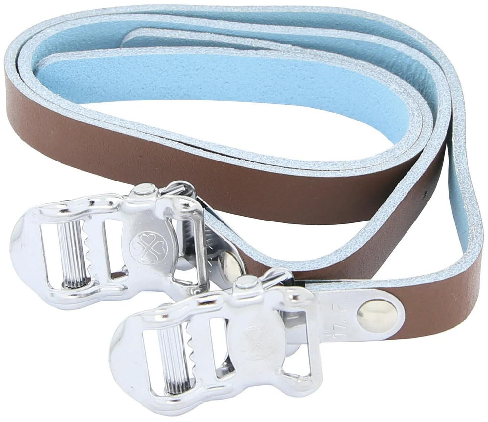 Contec toeclip-riemen leather strap ct pedalstrap leather leather brown 2pcs