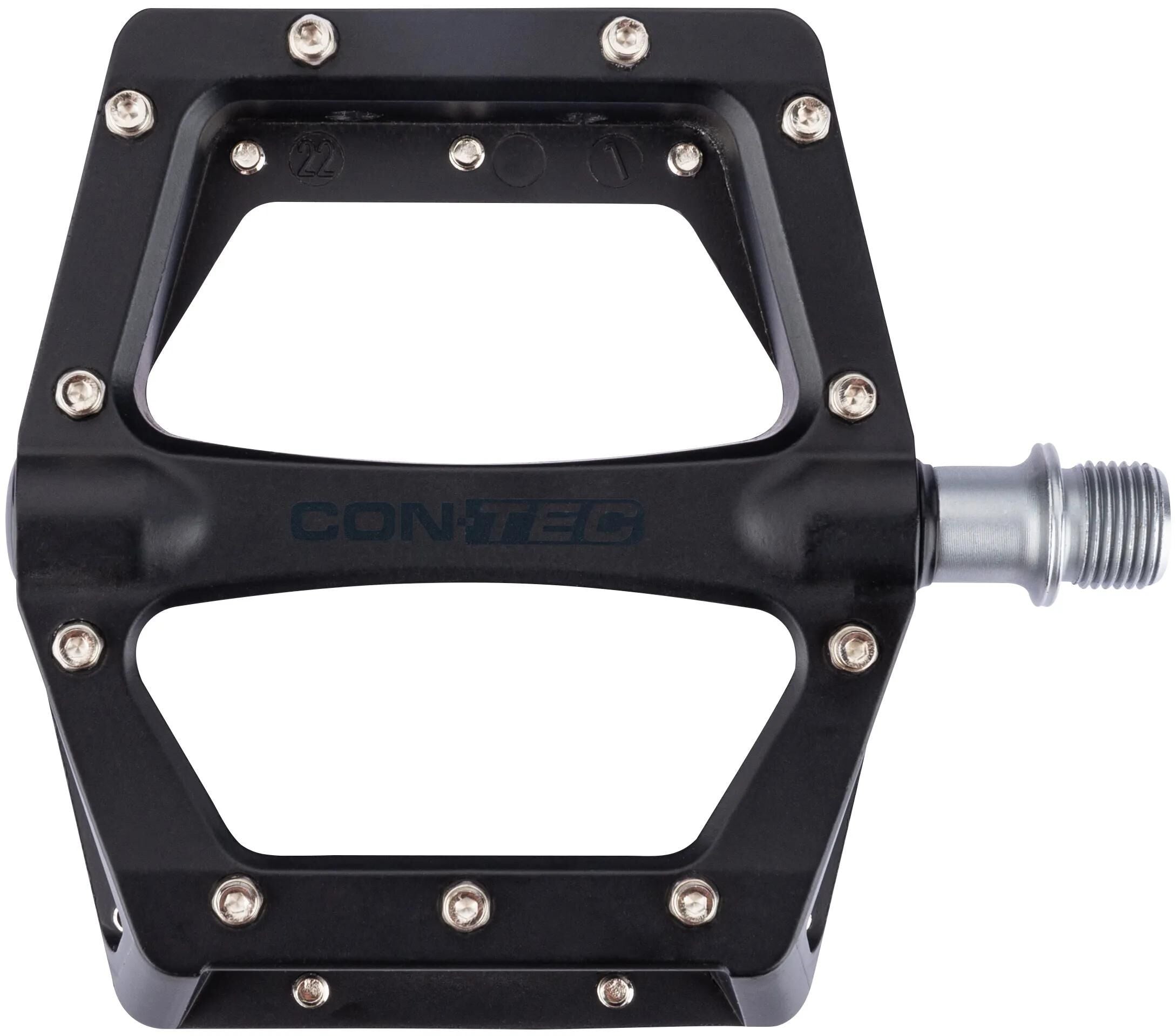 Contec pedal black22 ct platform pedals black 22 black