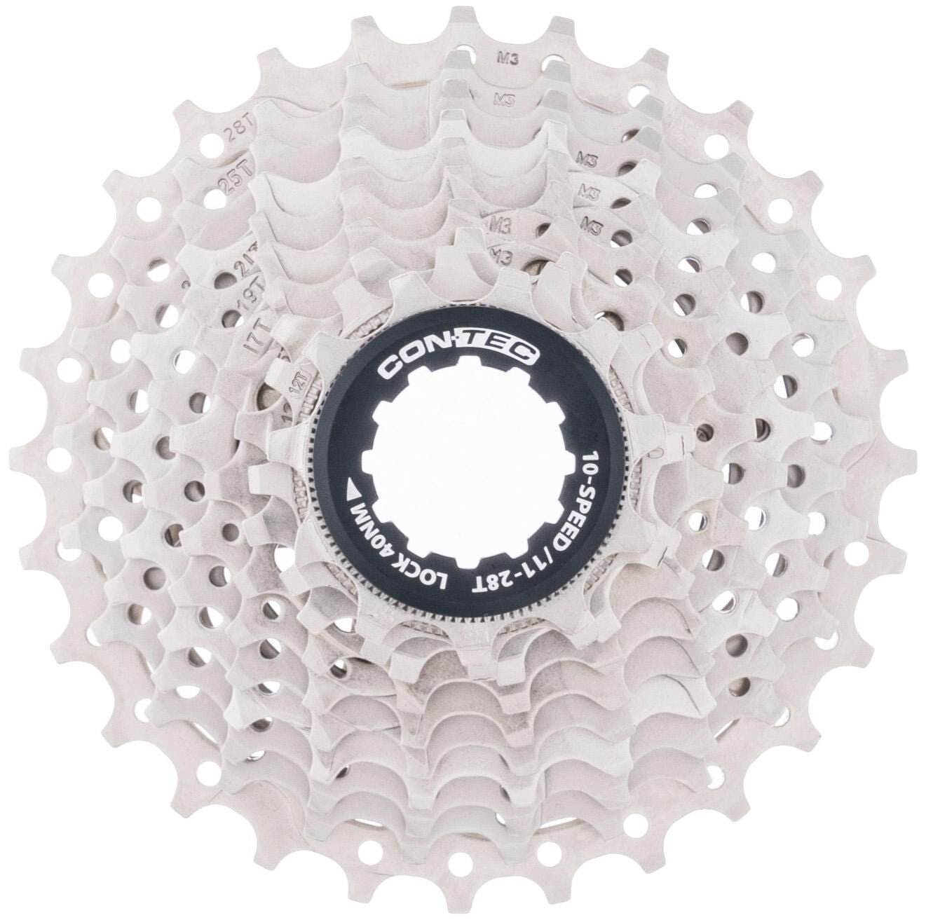 Contec grad cassette tandwiel ct cassette grad 11-28t 10sp sil. black