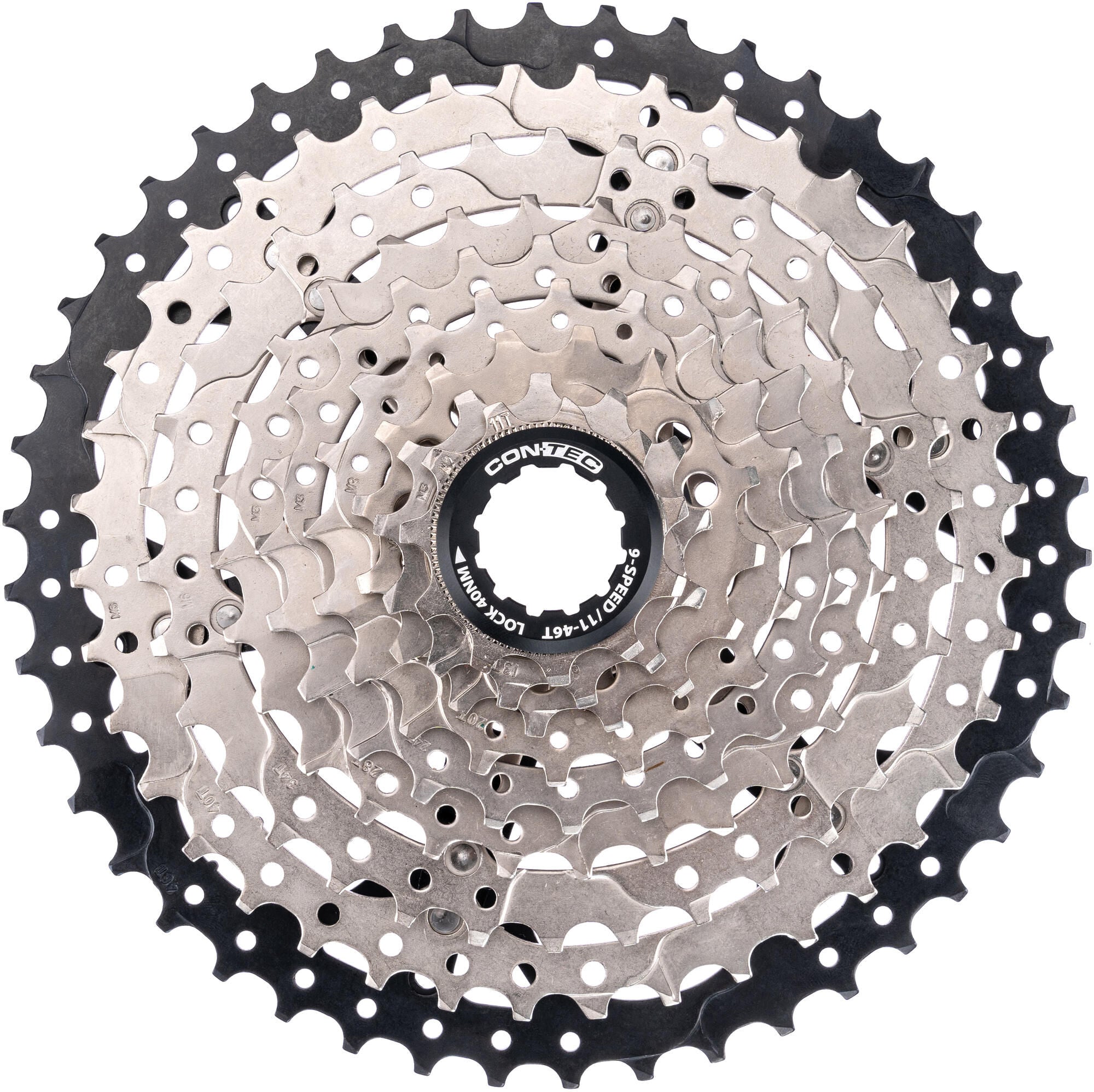 Contec grad cassette tandwiel ct cas.sprocket grad 11-46t 9sp sil. black