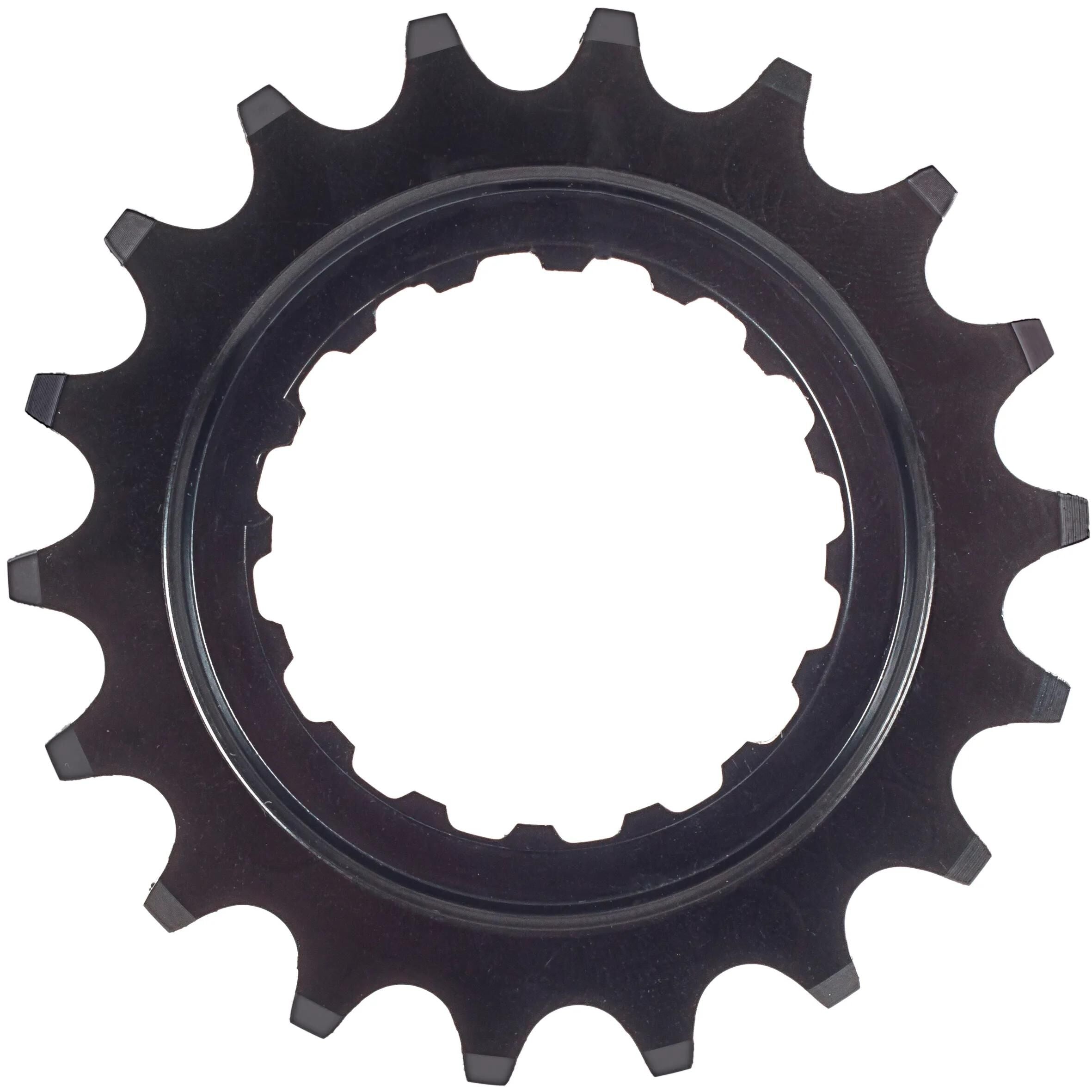 Hebie cranked sprocket 18 teeth bosch black