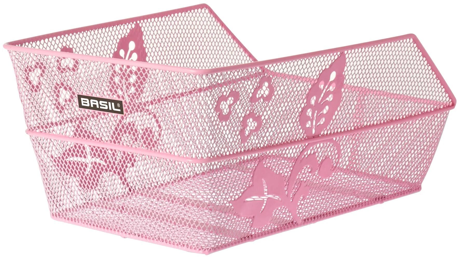 Basil Cento S FM - fietsmand - achterop - klein - inclusief bevestigingsmateriaal - roze