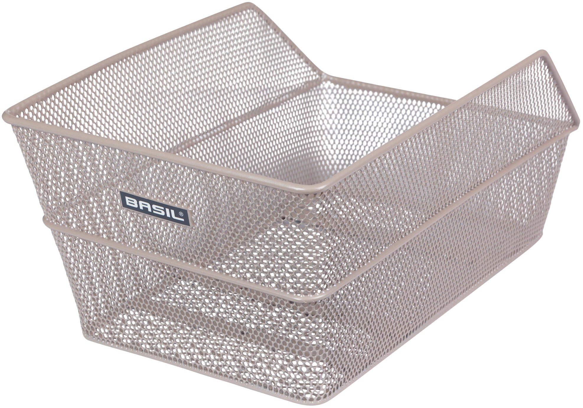 Basil fietsmand cento achtermand 24 x 38,5 x 11 cm - nude metallic