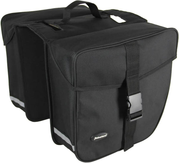 Haberland dubbele tas e-bike m double bag e-bike m black