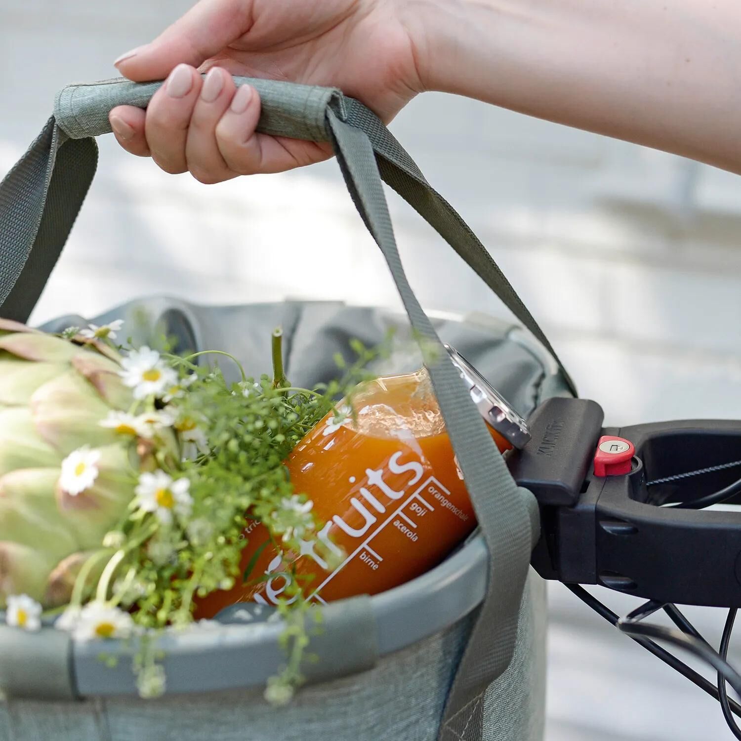 Klickfix reisenthel mandtas 15l twist salie groen
