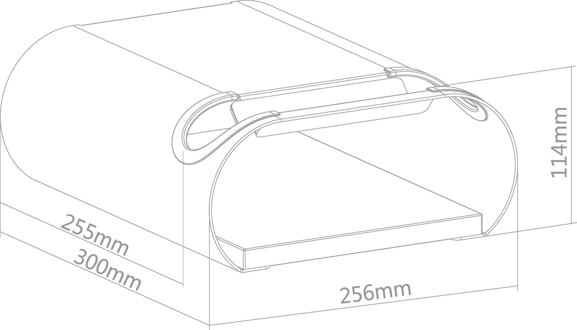 Contec presentatie-haken bikeart tube ct wall presenter bikeart tube black walnut