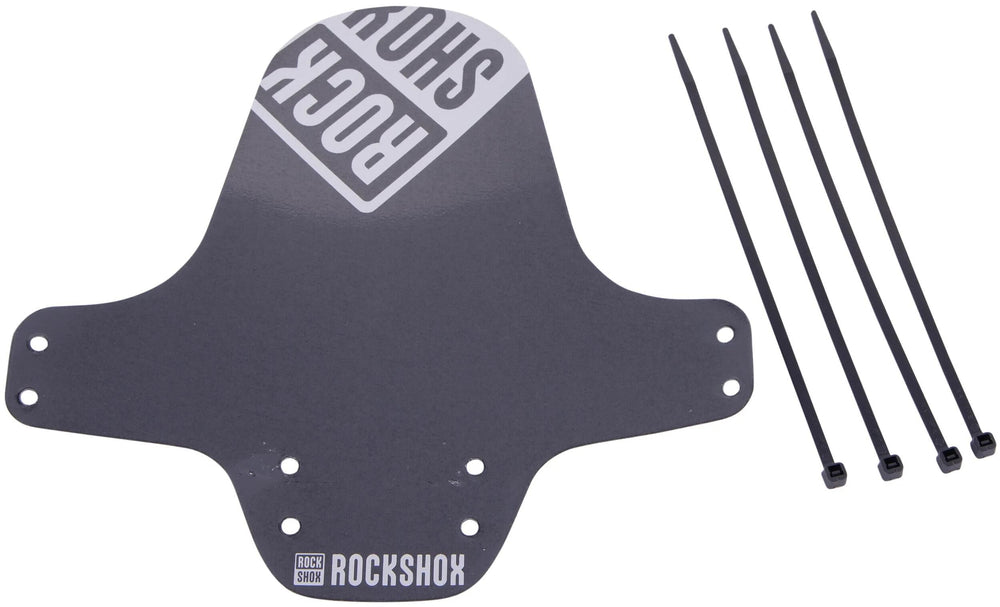 Rockshox steekspatbord fender clip-on fender rs black silver glossy