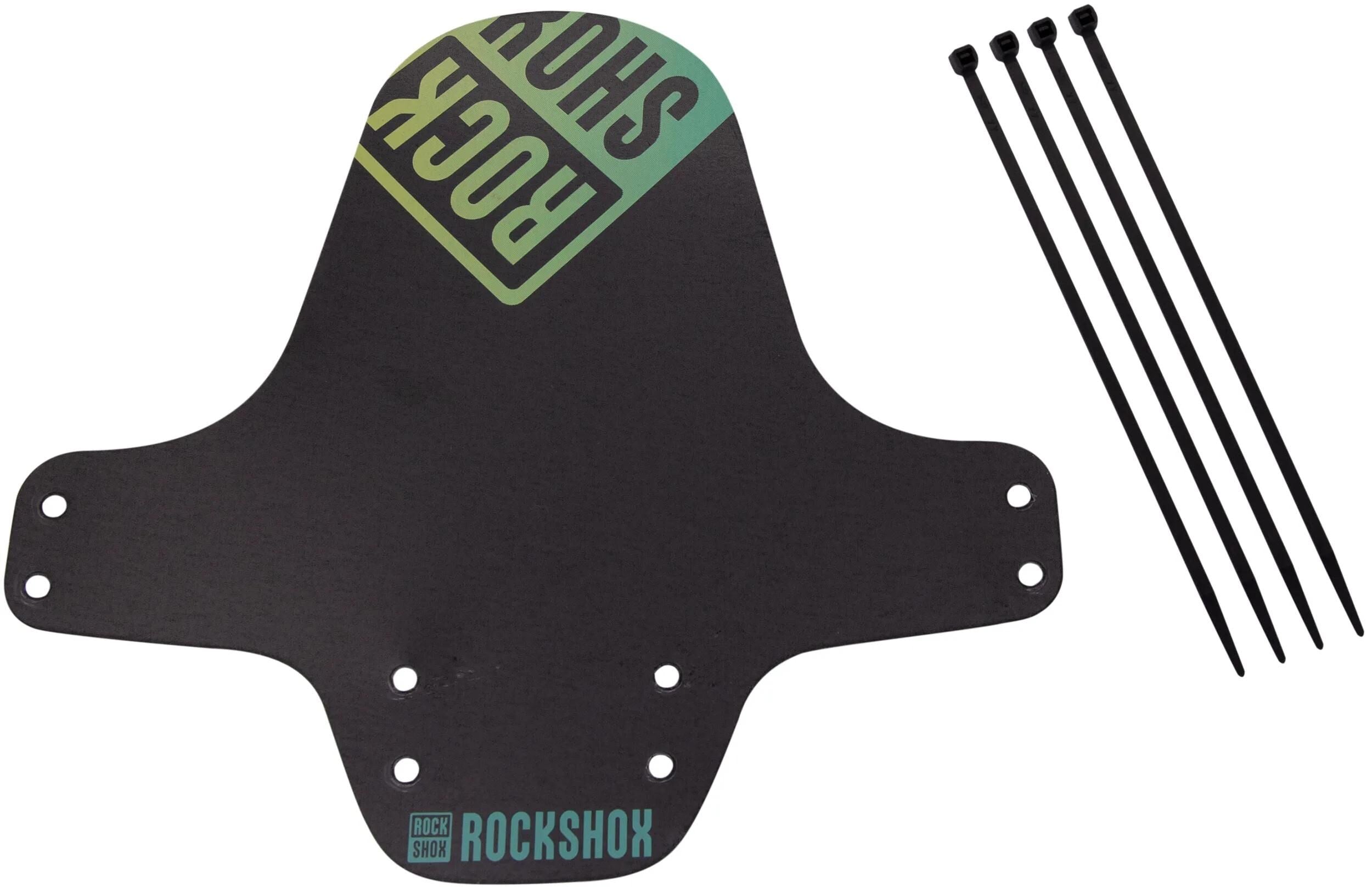 Rockshox steckschutzblech fender clip-on fender rs black petrol offyellow