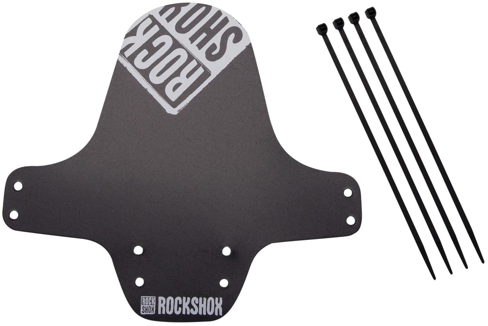 Rockshox steekspatbord fender clip-on fender rs black white distressed