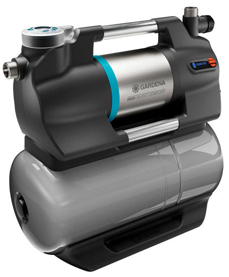 Gardena hydrofoorpomp 5600 silentcomfort (grijs roestvrij staal, bluetooth)