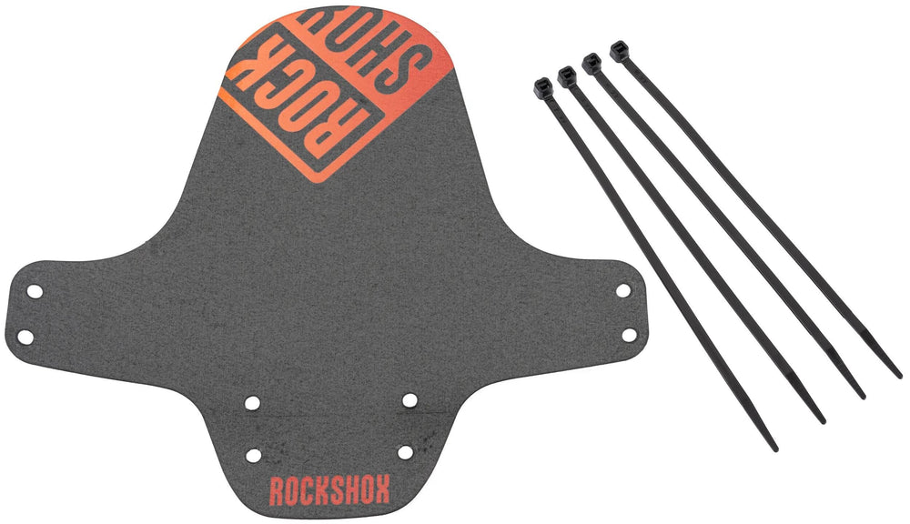 Rockshox steekspatbord fender clip-on fender rs black red orange gradient