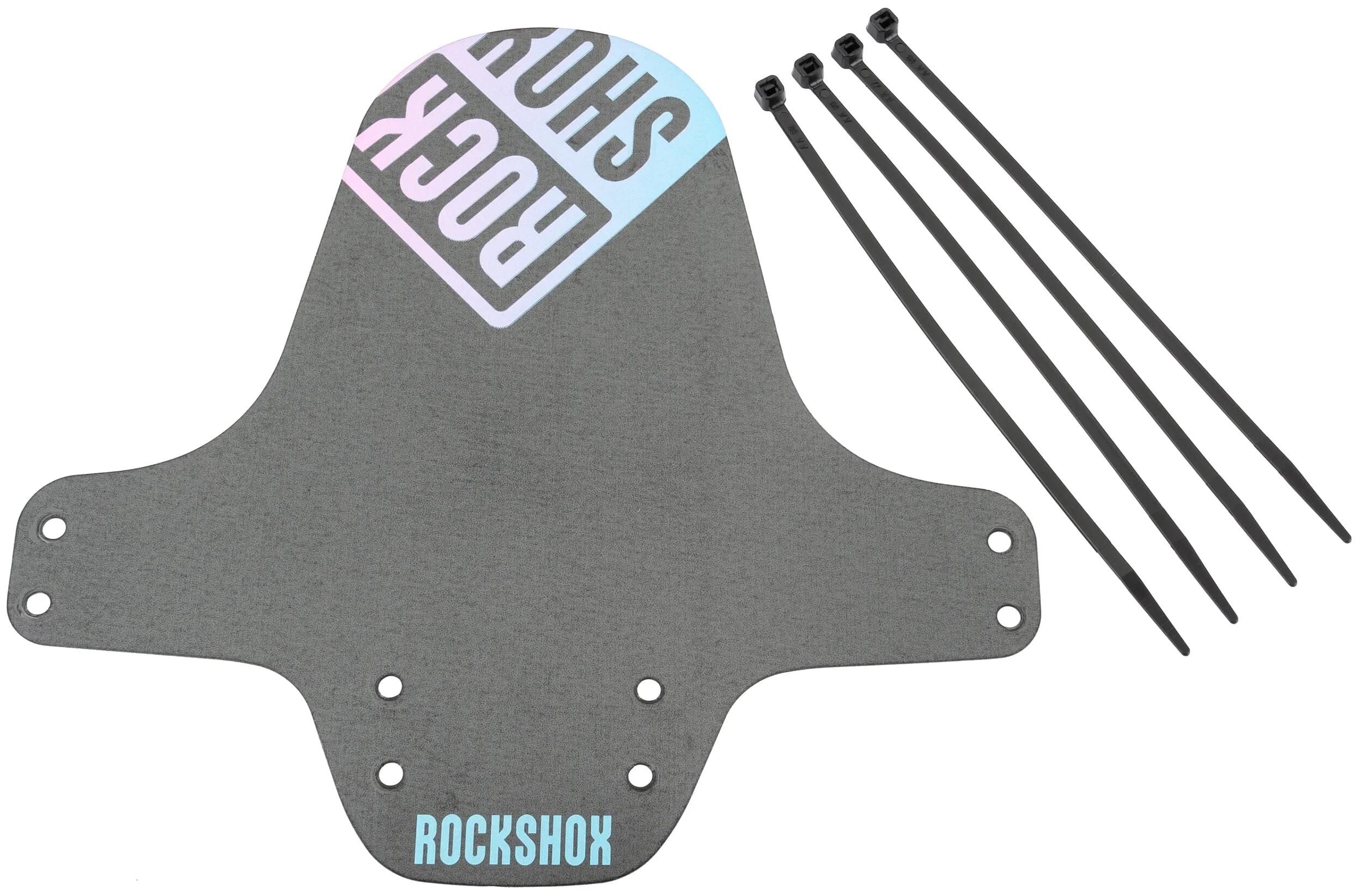 Rockshox steckschutzblech fender clip-on fender rs black blue pink gradient